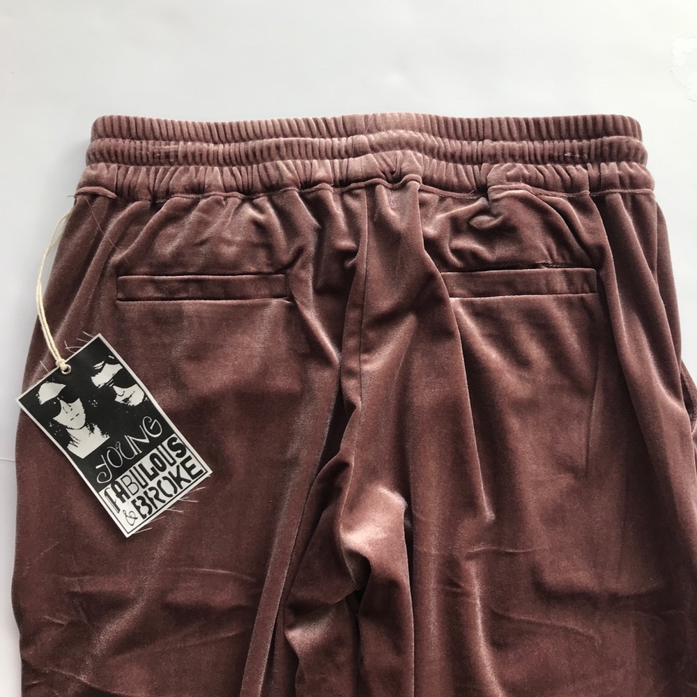 YOUNG FABULOUS & BROKE NWT Ollie Velvet Jogger - Picture 7 of 7